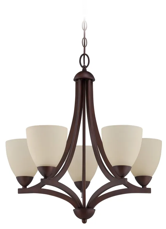 Craftmade 37725-OLB Almeda 5 Light Chandelier - 24 Inches Wide