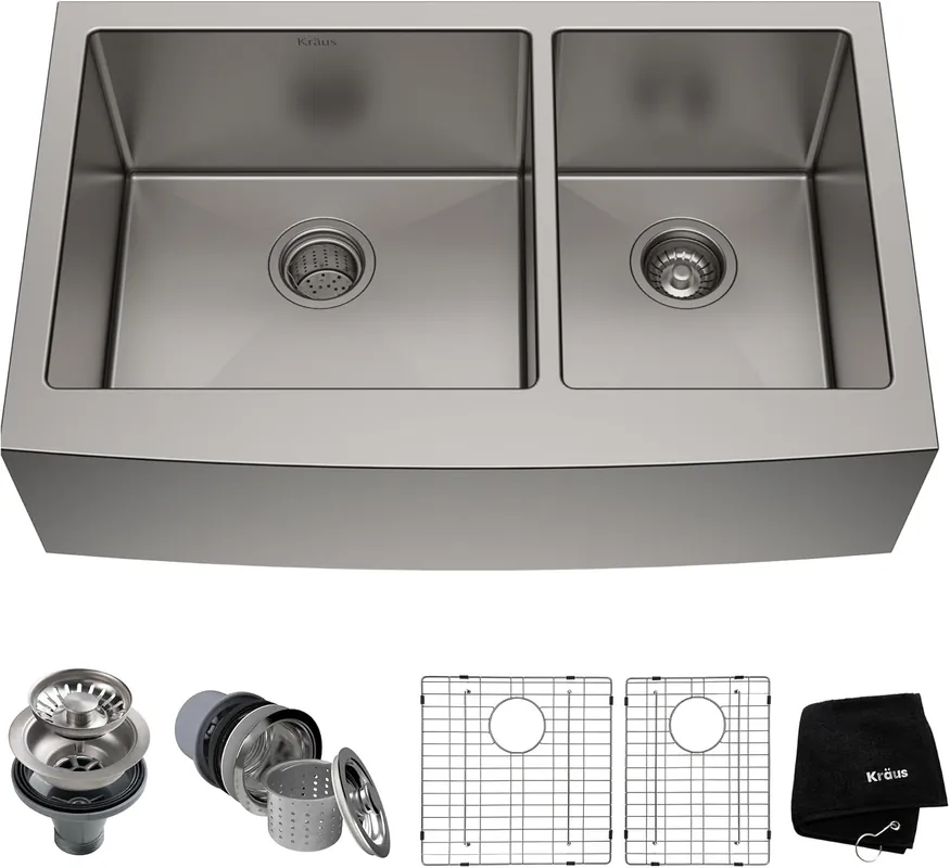 KRAUS KHF203-36 Standart PRO Kitchen Stainless Steel Sink 36 Inch
