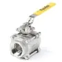 Flow-Tek 037FLO7102SCRSEBV 3/8 7102SCR SS THRD Ball Valve W/Safety Exhaust