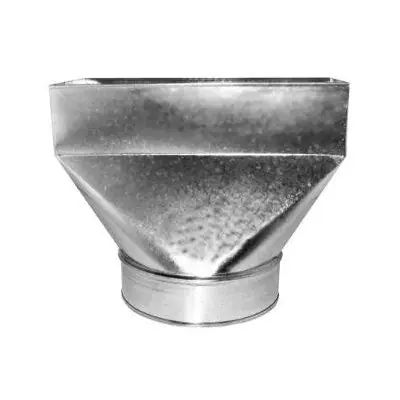 Gray Metal Products 27R4126 27R - 4 inchesx12 inchesx6 inches Straight Register Boot - 110R