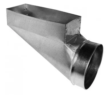 Gray Metal Products 28R4126 4 inchesx12 inchesx6 inches Center End Register Boot 112R