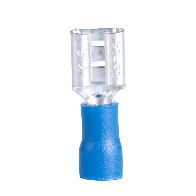 Gardner Bender 10-143F Female Blue Vinyl-Insulated Barrel Disconnect 16 to 14 AWG (100-Pack)