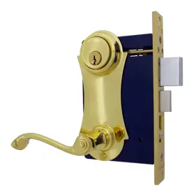 Marks Hardware 9215AC/10BLHR-W Entrance Mortise Lockset Double Cylinder 2-1/2 inches Backset REPLACEMENT 9215AC/10BLHR-W (19 BLACK)