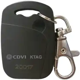 CDVI KTAG25 Black Key Ring Badge 25-Pack