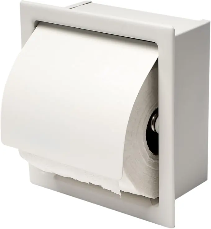 ALFI ABTPC77-W Toilet Paper Holder White Matte Stainless Steel