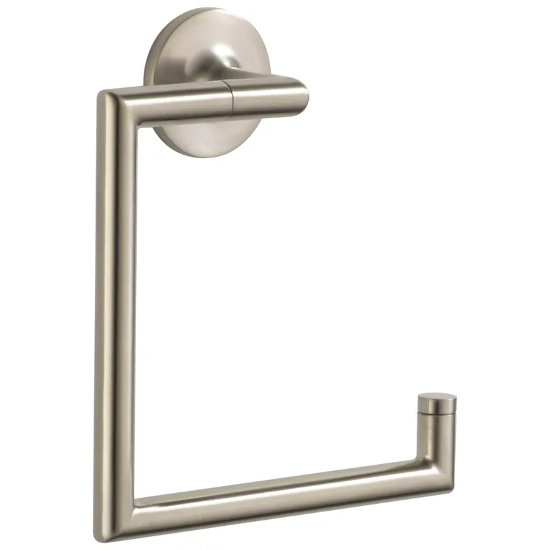 Brizo 694675-BN Odin Square Open Towel Ring in Brushed Nickel