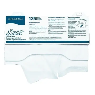 Scott 7410 Pro Personal Toilet Seat Cover (125 per pack)