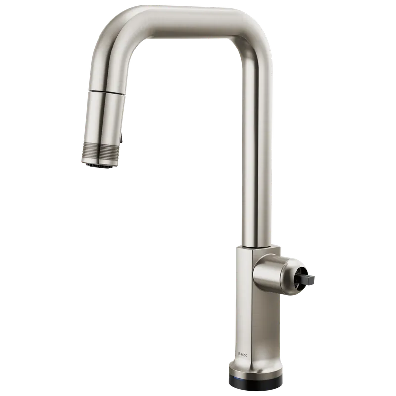 Brizo 64007LF-SSLHP-L Kintsu SmartTouch Pull-Down Faucet with Square Spout - Less Handle 1.8 gpm