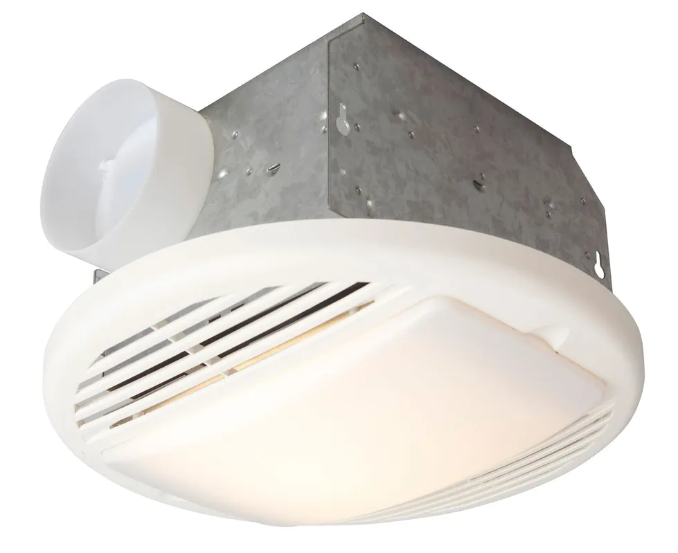 Craftmade TFV70L Bath Vent Exhaust Fan with Light 70 CFM 3.5 Decibel