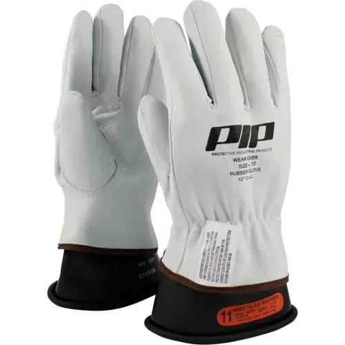 PIP 148-1000/10 Natural Goatskin Slip-on Cuff 10 Size General Purpose Gloves