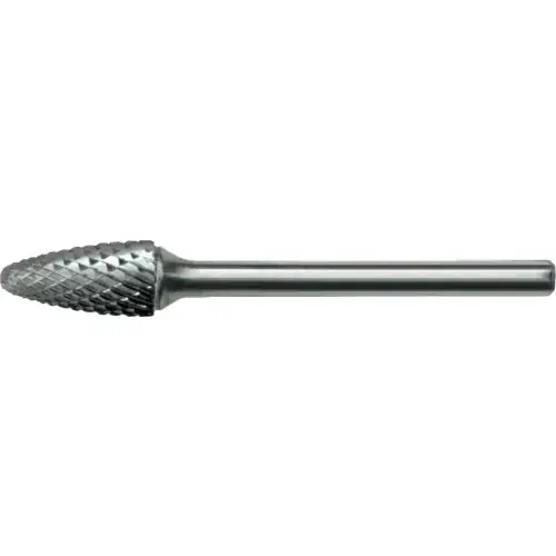 CLE-LINE C17582 1848 SF-5 1/2 x 1/4 Double Cut Round Nose Tree Bur