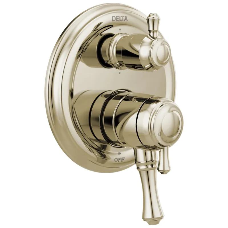 Delta T27997-PN Cassidy Traditional Monitor 17 Series Valve Trim with 6-Setting Integrated Diverter