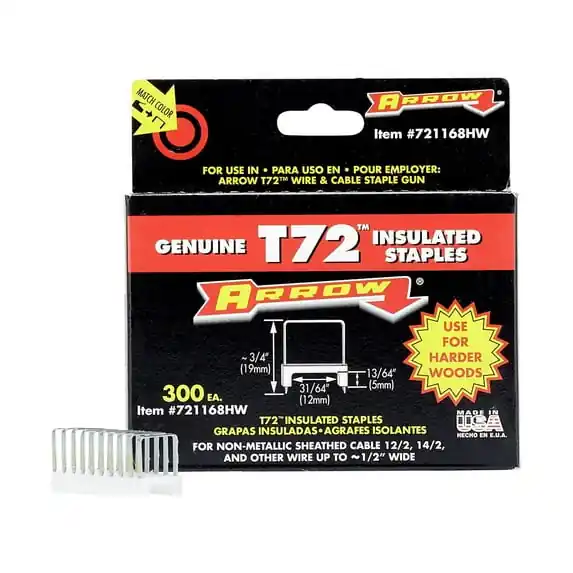 ARROW 721168HW T72 Insulated Staple 300-Pack