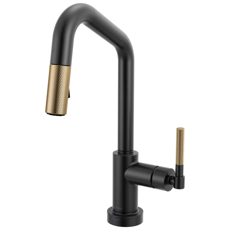 Brizo 64963LF-BLGL Litze Smarttouch Pull-Down Prep Faucet with Angle Spout