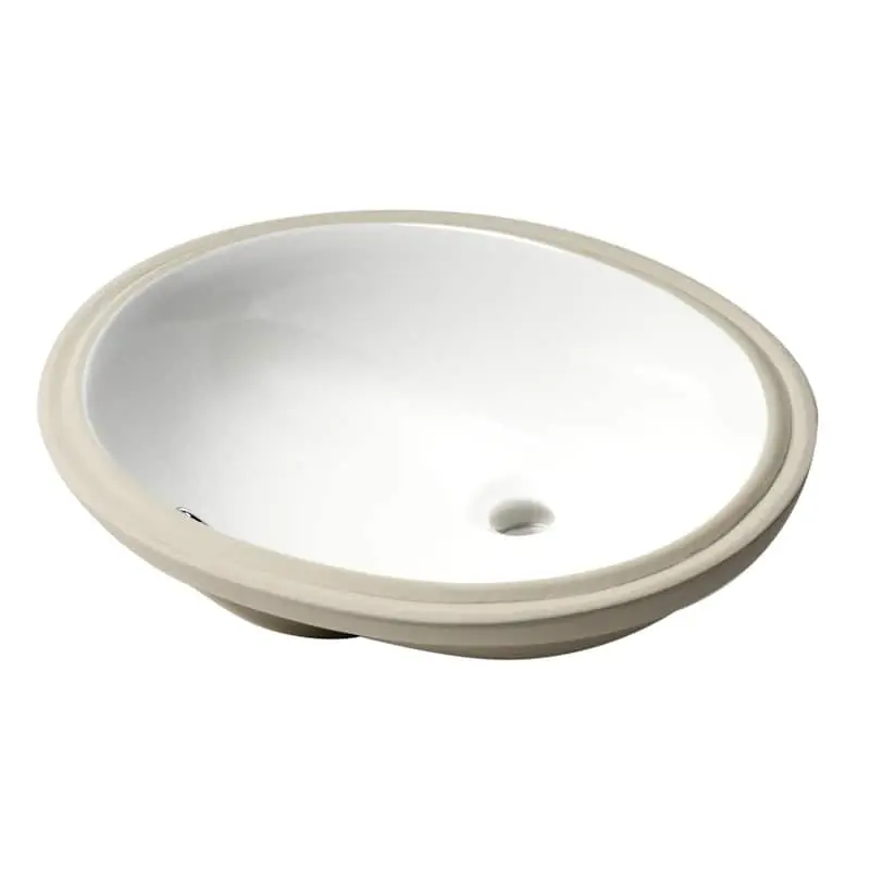ALFI ABC602 Oval Undermount Ceramic Sink 23 inch