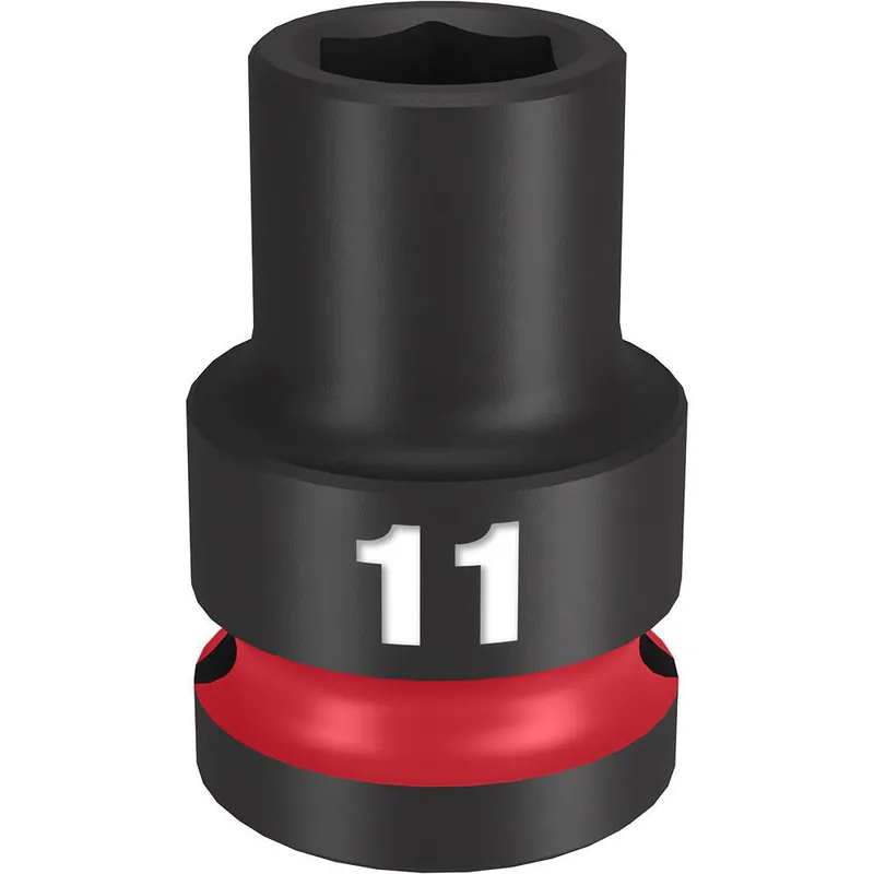 MILWAUKEE 49-66-6243 Shockwave Impact Duty 1/2 Drive 11MM Standard 6 Point Socket