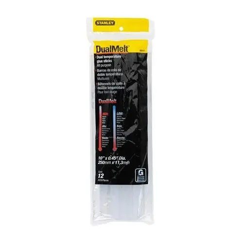 STANLEY GS25DT Dualmelt Glue Sticks 10 inches 12 Pack