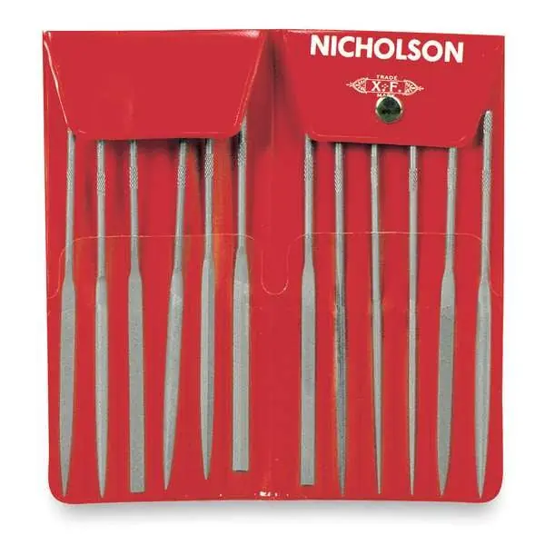 Crescent Nicholson 37398 Needle File Set 5-1/2 Inches 12 Piece