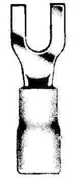 MA-LINE MA02547-1 Spade Terminals 12-10 Wire Size #8 Stud Size 12 Pack