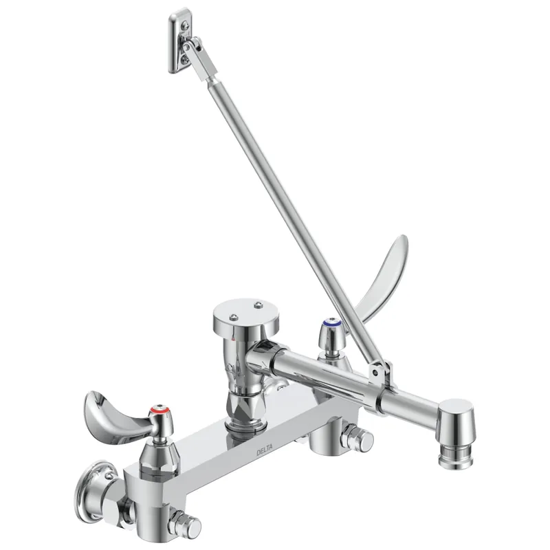 Delta 28C2384 Two Handle 8 Inches Wall Mount Service Sink Faucet