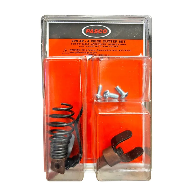 Pasco PS-4P 4 Piece Cutter Set for 3/8 inches Cable