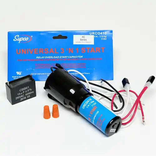 Sealed Unit Parts URCO410RC 4 'N 1 Hard Start 1/4-1/3 Hp