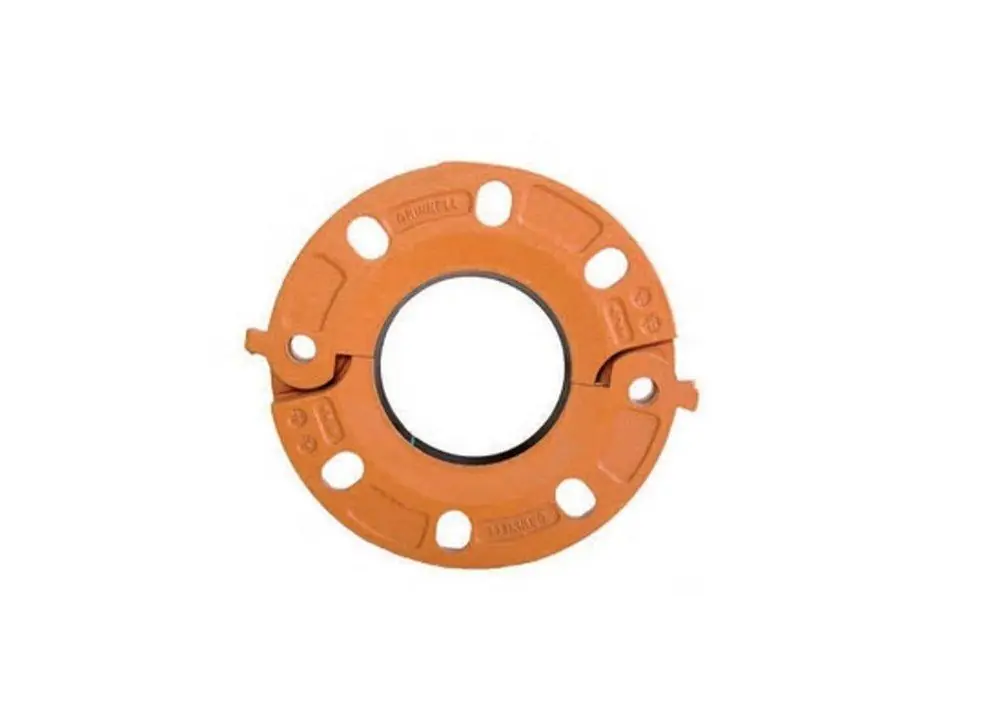 Tyco 7140S Figure 71 4 in. Grooved x Flanged 250 psi Painted Ductile Iron Adapter