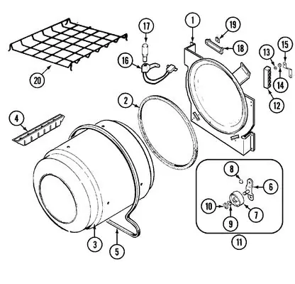Whirlpool 21001495 Rack- Dryi REPLACEMENT 53-0772