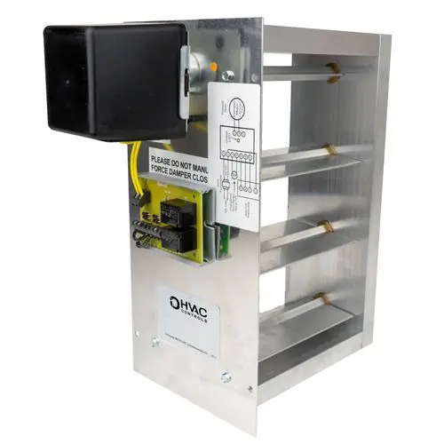 Io Hvac Controls D-Z1-2412-BM 24 x 12 Two-Position Zone One Damper Assembly - Bottom Mount