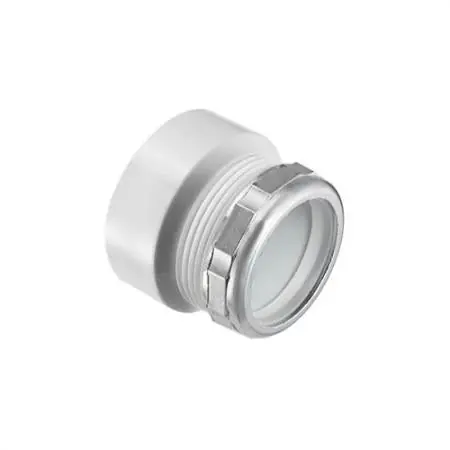 Spears P104X-015 1-1/2 PVC DWV F/TRP ADPT W/CHRM NUT HXSL