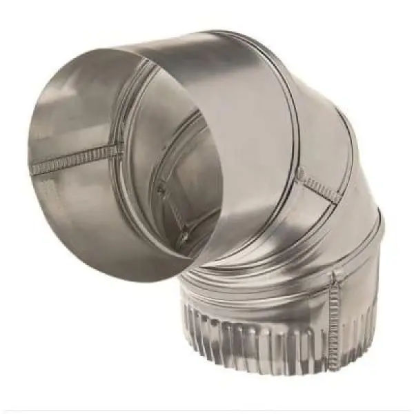 Deflecto DE904 Elbows Aluminum 4 inches 90 Degree