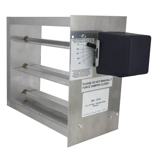 Io Hvac Controls Hd-0606-Po 06 x 06 Two-Position Zone Damper - Powered Open