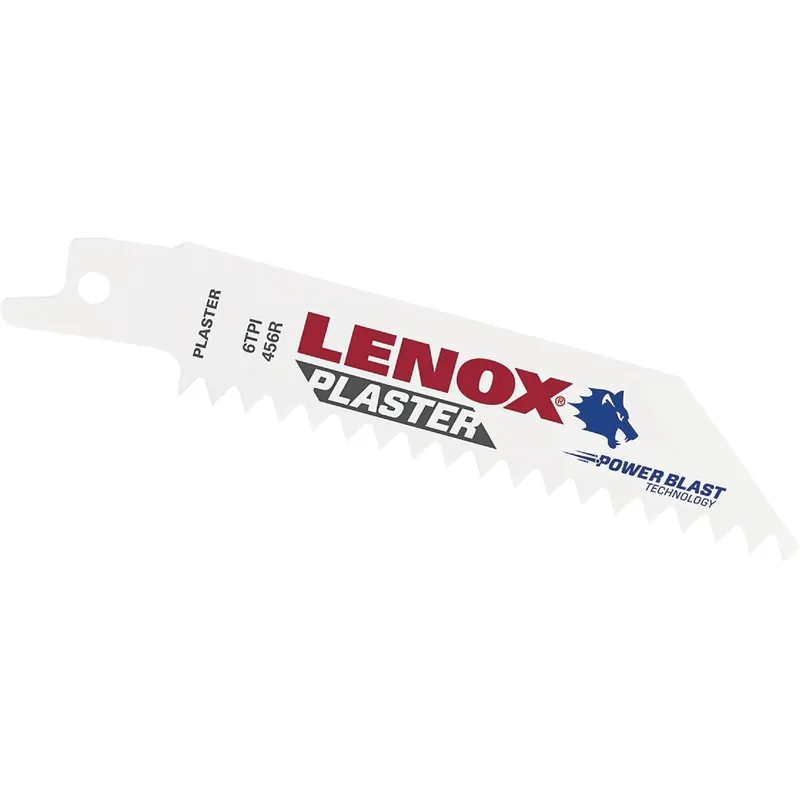 Lenox 20449456RP 4 In. 6 TPI Plaster Reciprocating Saw Blade (5-Pack)