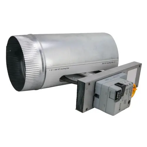 Io Hvac Controls TRD-09 Trane/American Standard 9 inches Round Retro Zone Damper - Belimo 3-Wire Actuator
