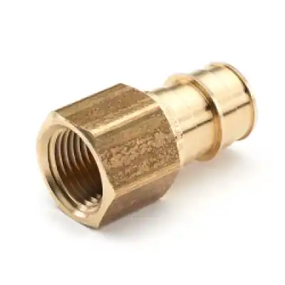 Rehau 499819-001 F1960 LF Brass Adapter, PEX to FPT, 1/2 in. x 3/4 in.