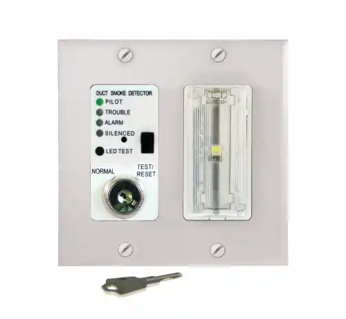Air Products MSR-50RKAV/W/C Control w/ Strobe & Sounder Clear Lens White Double Gang Plate