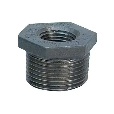 Anvil 0818907966 2-1/2X2 Black Import Malleable Iron Hex Bushing