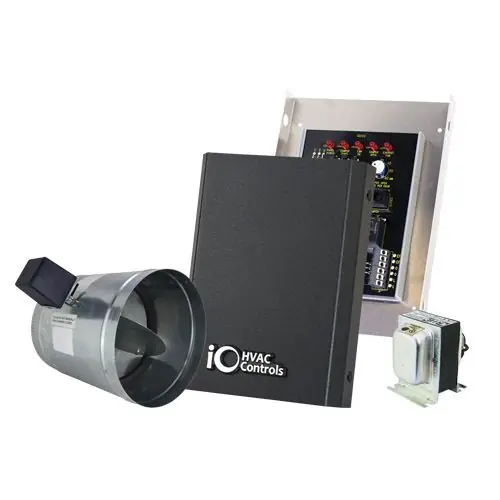 Io Hvac Controls iO-FAV-07-PLUS Fresh Air Ventilation Control Panel 7 inches Round 2-Position Damper 20VA Transformer