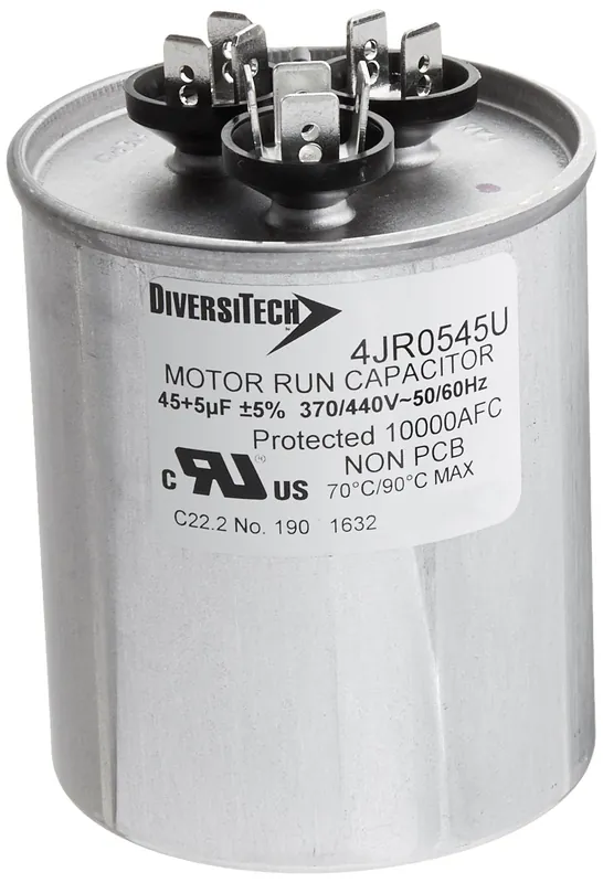 Diversitech 4JR0545U Mtr Run Cap Rnd,45/5uF,370/440