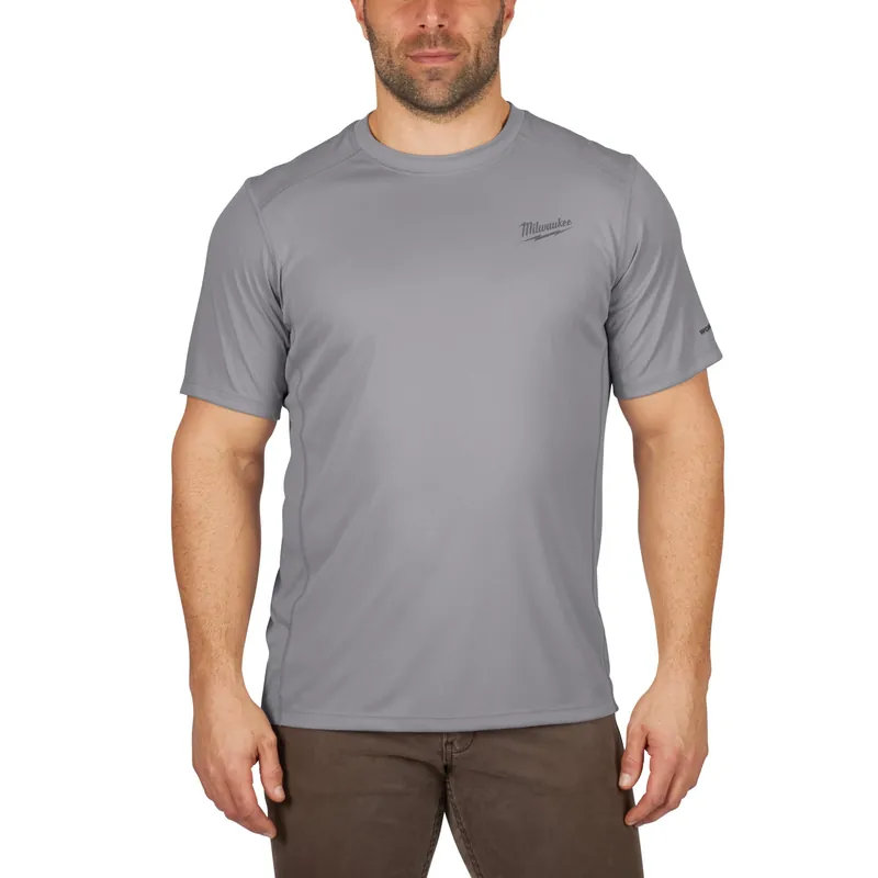 Milwaukee 414G-2XL Men's 2XL Workskin Gray Performance Short Sleeve T-Shirt