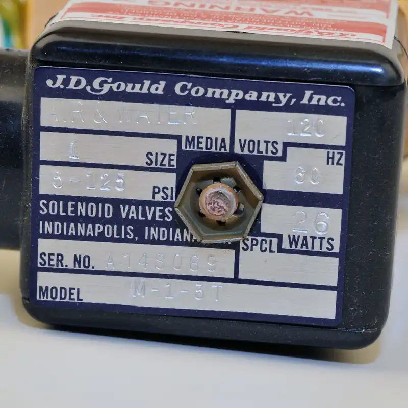 Jd Gould M-1-3T_1_120 Vlv.sol.hot Wtr & Steam 1 inches 120V