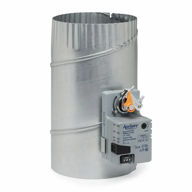 Aprilaire 6607W3 7 inches Round Zone Damper (Power Open/Power Closed) 3 Wire