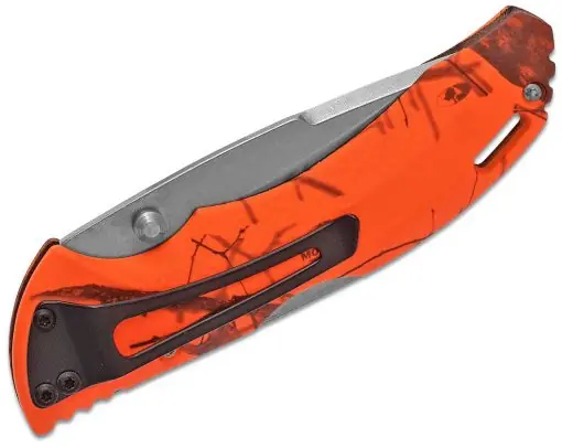 Buck Knives 0285CMS-9 Bantam BLW Mossy Oak Orange Camo Folding Knife 3.125 inches Plain