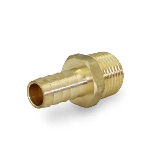 Everflow B25-12 1/2 inches Hose Barb x 1/2 inches MPT Adapter Brass Hose Barb Fitting