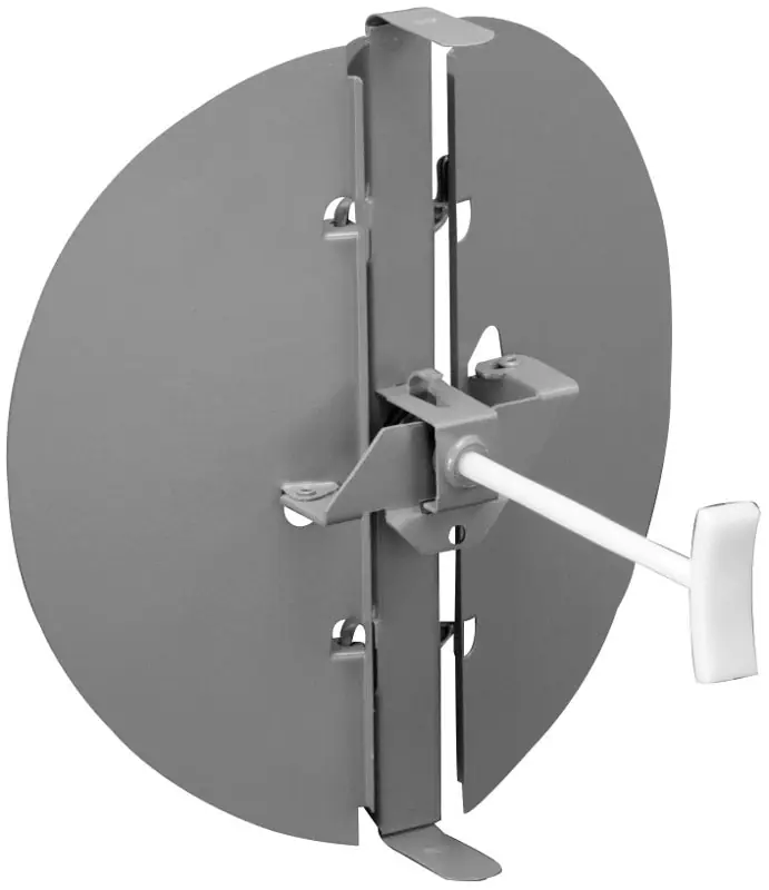 Selkirk 03790010 Airmate 800D0 10 White Steel Snap-In Damper 10 in