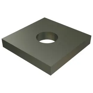 Unistrut P1064 EG Steel 1-Hole Square Washer For 1-5/8 in. Strut