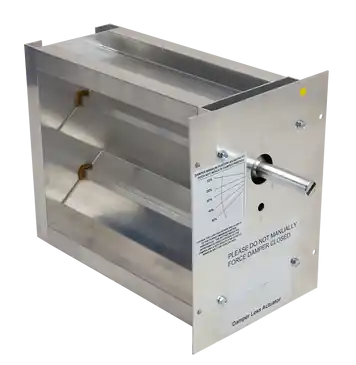 Io Hvac Controls HD-BM-NA-3412 Two-Position Zone Damper - Bottom Mount-No Actuator 34 x 12, 5/8-1/2 Shaft