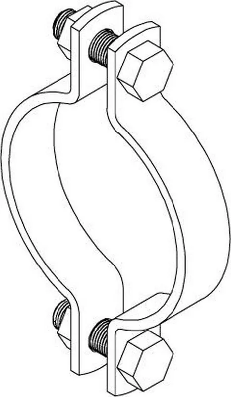 Phd Manufacturing 520 0600PL Fig 520 6 in. Plain Carbon Steel Pipe Clamp