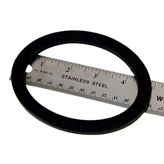 Topog-E T0240-ELL-S0180 Handhole Gasket 3 inches x 4-1/2 inches x 1/2 inches Elliptical