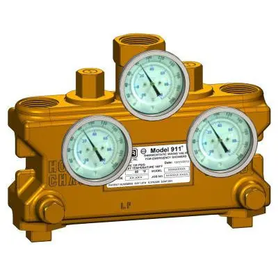 Lawler 8334-36 911 1-1/4 inches Brz Mixing Valve 70-90F 2-60 GPM